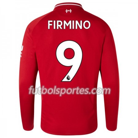 Camisetas Liverpool Firmino 9 Primera Equipacion 2018/2019 Manga Larga